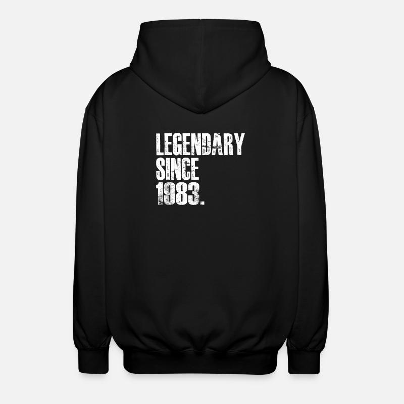 Legendary Since 1983 - Unisex Hooded Jacket - black