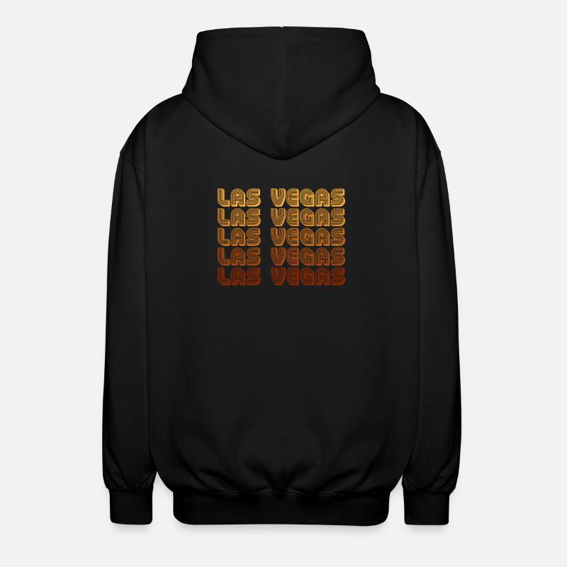 Grille de gradient de LasVegas - Veste à capuche unisexe - noir