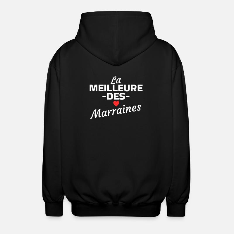 La Meilleure des Marraines - Veste à capuche unisexe - noir