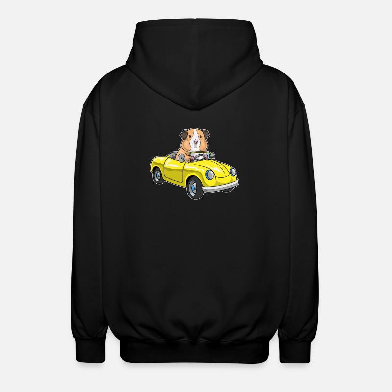 Voiture cochon d’Inde - Veste à capuche unisexe - noir