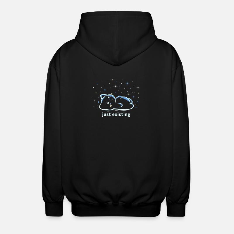 Einfach nur existieren - Unisex Kapuzenjacke - Schwarz