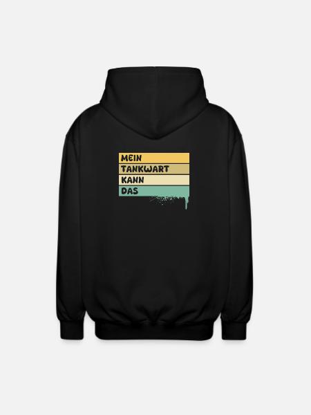 Handwerker Tankwart - Unisex Kapuzenjacke - Schwarz