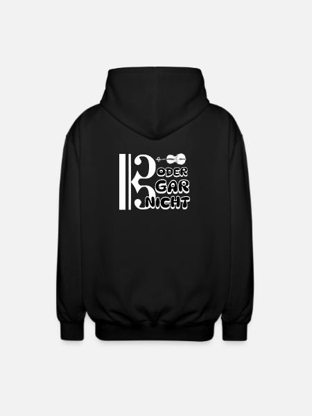 Bratsche - Bassschlüssel oder gar nicht - Unisex Kapuzenjacke - Schwarz