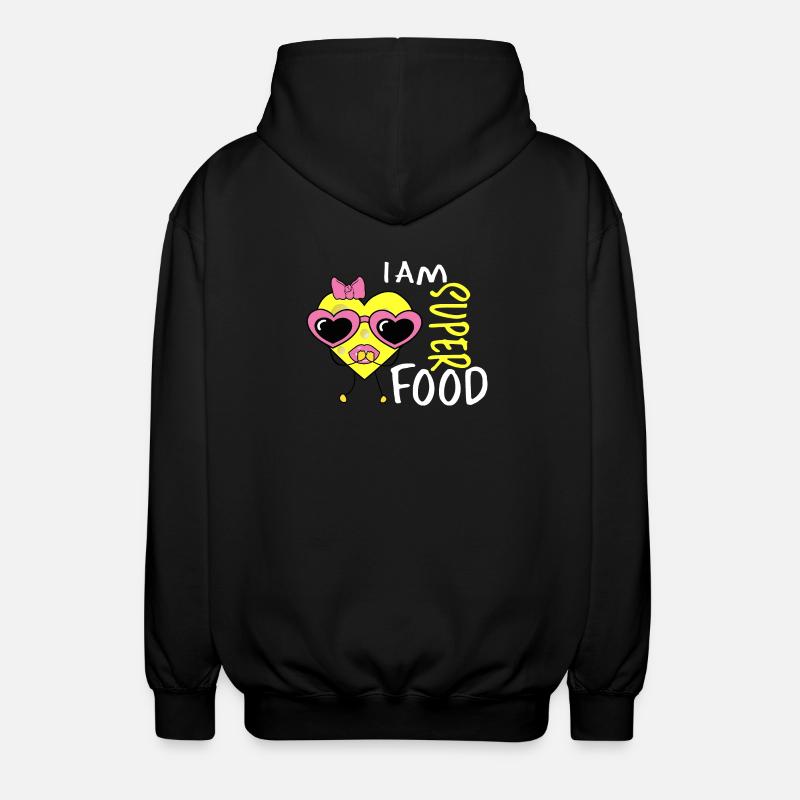 Cœur de fromage - Veste à capuche unisexe - noir