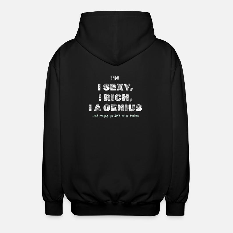 Boolescher Witz – Lustiges Dev-T-Shirt - Unisex Kapuzenjacke - Schwarz