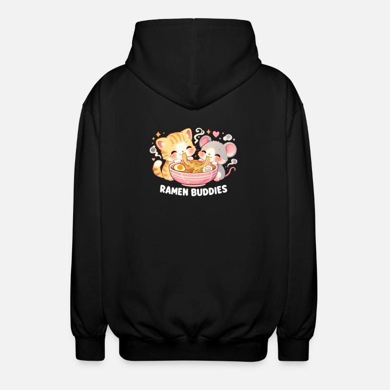 Ramen Chat - Veste à capuche unisexe - noir