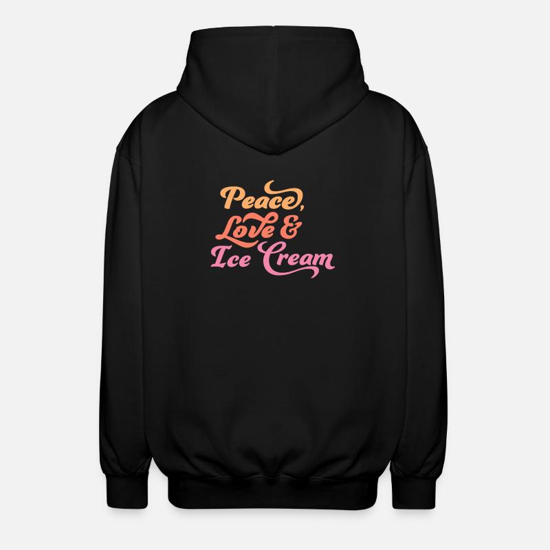 ice - Unisex Hooded Jacket - black
