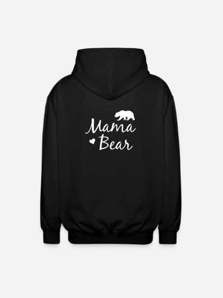 Mama Bear - Mama Bear - Unisex Hooded Jacket - black
