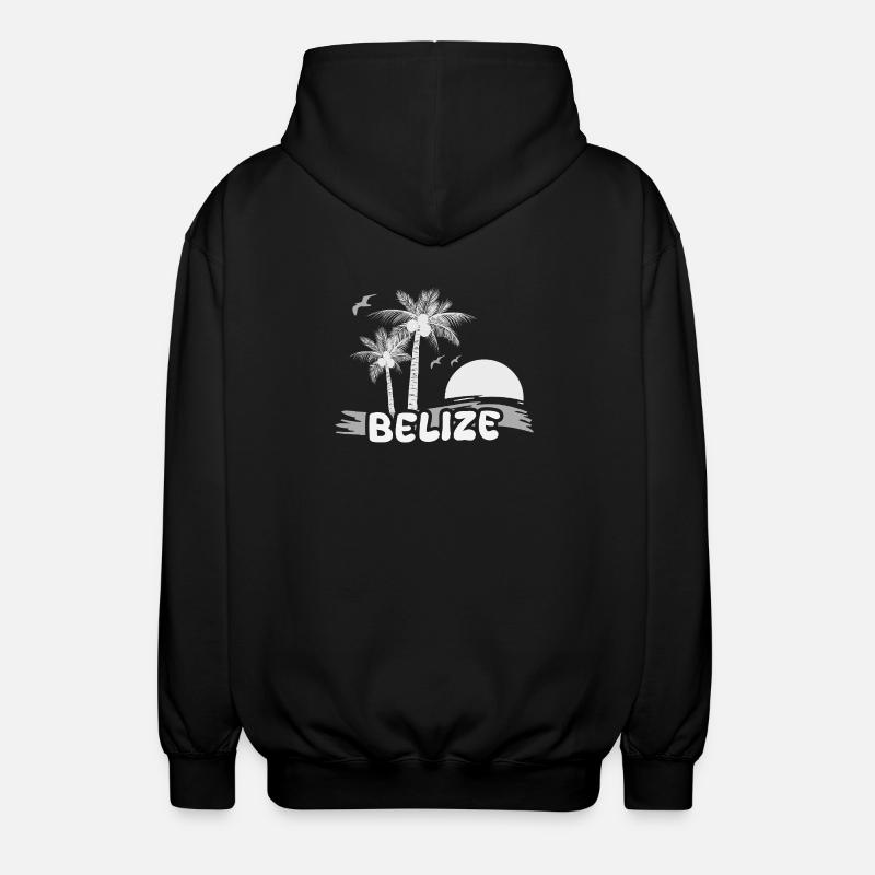 Plage de Belize - Veste à capuche unisexe - noir