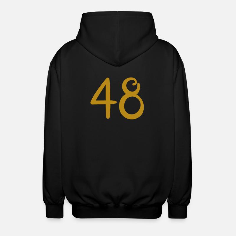 48 - Veste à capuche unisexe - noir