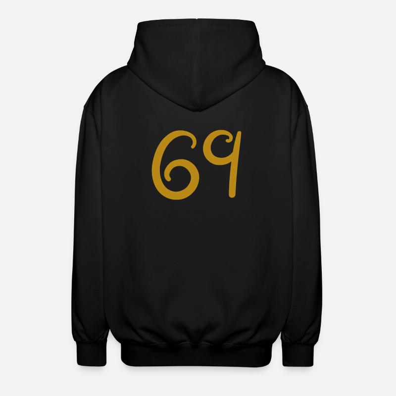 69 - Unisex Kapuzenjacke - Schwarz