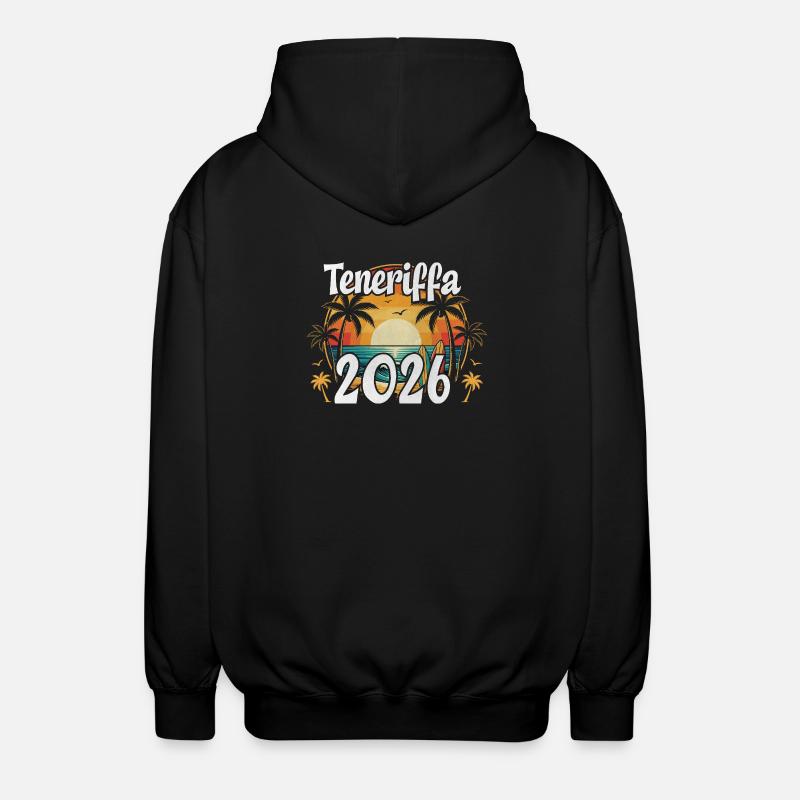 Teneriffa 2026 - Unisex Kapuzenjacke - Schwarz