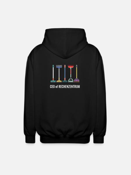 Leiter vom Rechenzentrum Gärtner EDV IT - Unisex Kapuzenjacke - Schwarz
