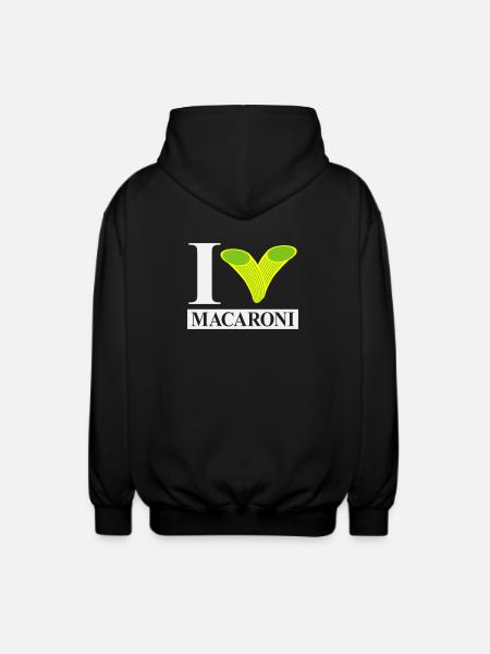 J’adore les macaronis - Veste à capuche unisexe - noir