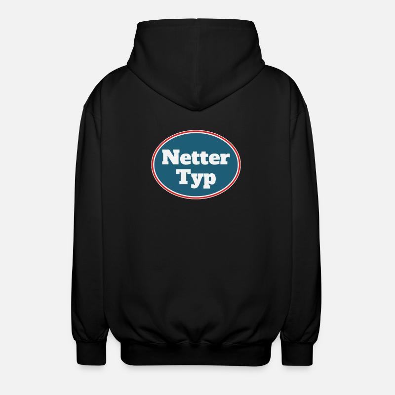 Netter Typ - Unisex Kapuzenjacke - Schwarz