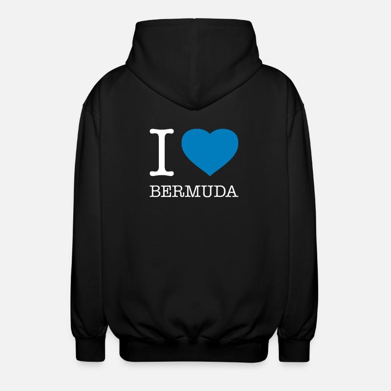 J’adore les Bermudes - Veste à capuche unisexe - noir