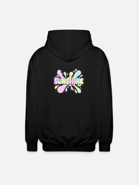 Sunshine Splash - Unisex Hooded Jacket - black