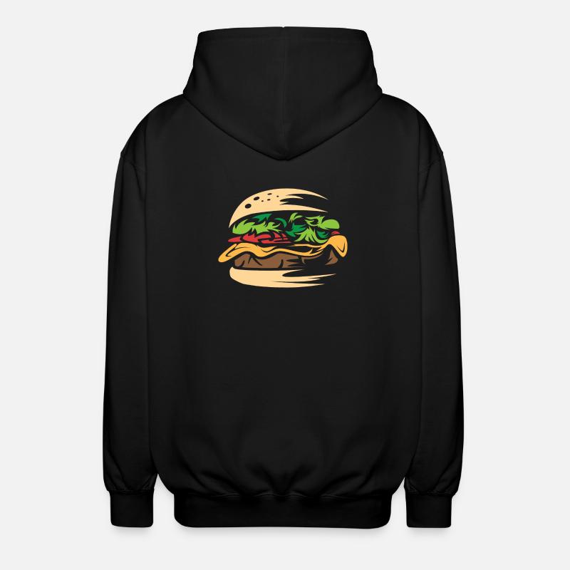 Juicy Burger Smash Restaurant Maison - Veste à capuche unisexe - noir