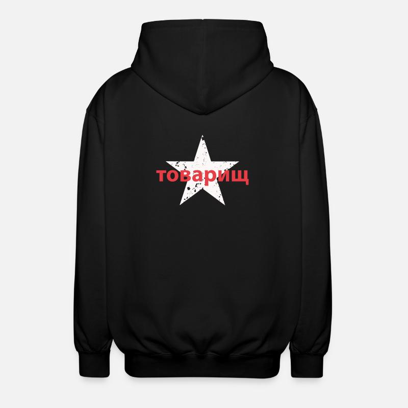 товарищ - Unisex Kapuzenjacke - Schwarz