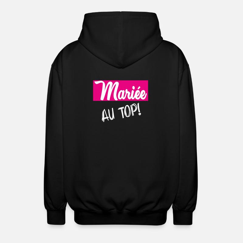WEDDING - Unisex Hooded Jacket - black