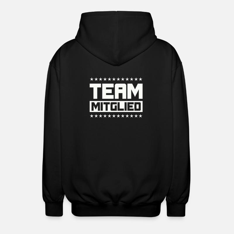 Team Mitglied - Unisex Kapuzenjacke - Schwarz
