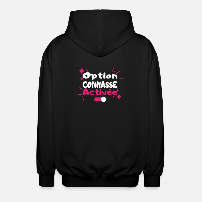 Diva-aktivierte Option - Unisex Kapuzenjacke - Schwarz