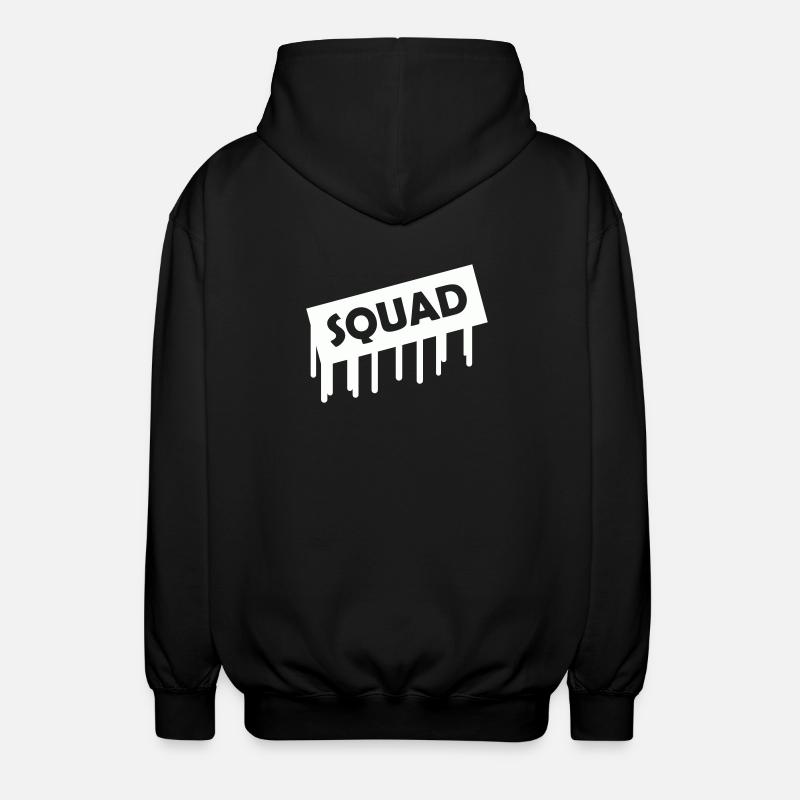 squad- - Unisex Kapuzenjacke - Schwarz