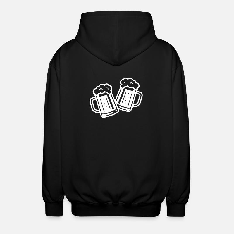 Chope de bière Beer Cheers - Veste à capuche unisexe - noir