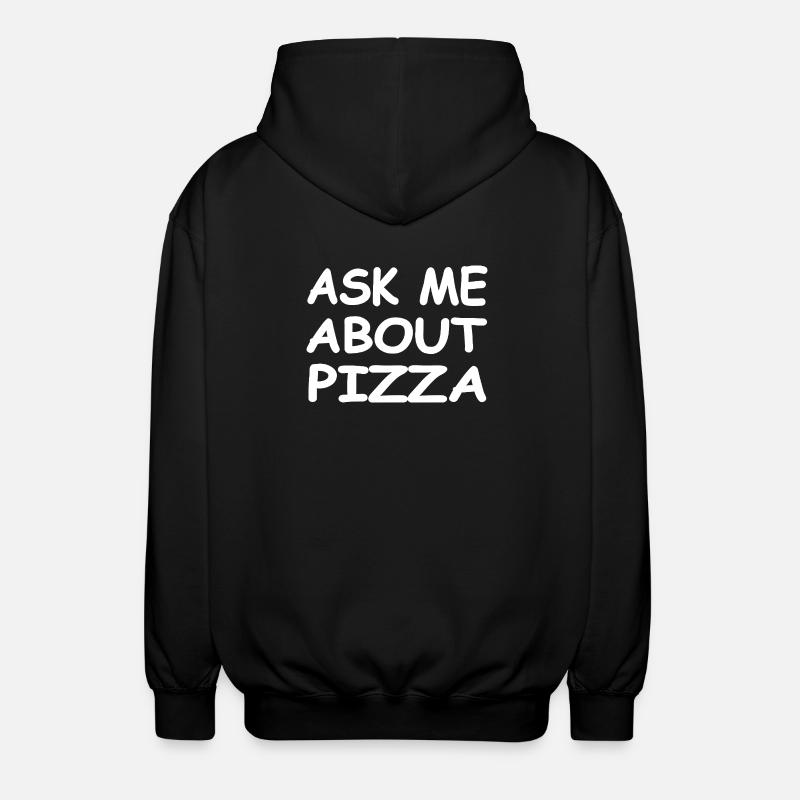 Pizza - Unisex Kapuzenjacke - Schwarz