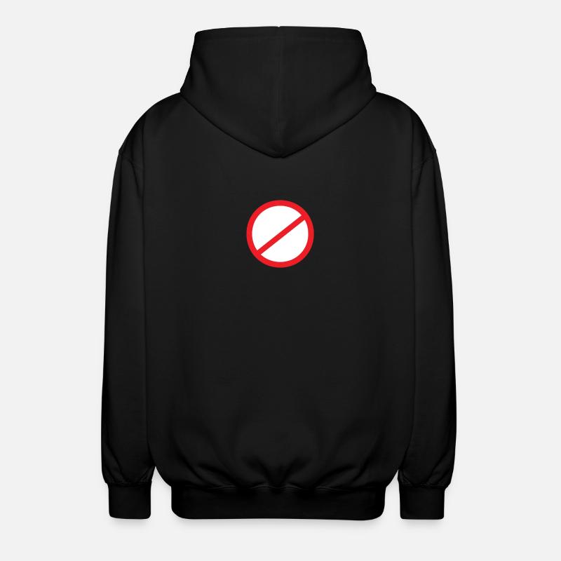 Motif de symbole interdit - Veste à capuche unisexe - noir