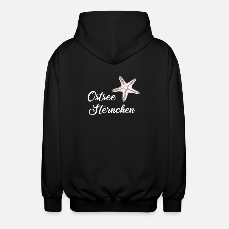 Ostseesternchen - Ostsee Seestern Geschenk - Unisex Kapuzenjacke - Schwarz