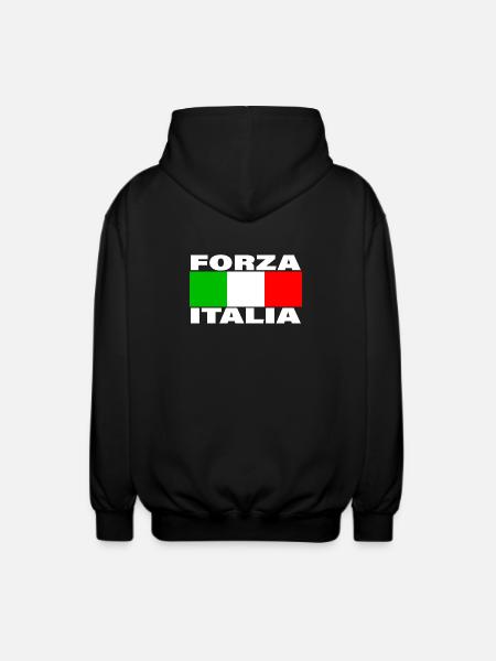 FORZA ITALIA - Unisex Hooded Jacket - black