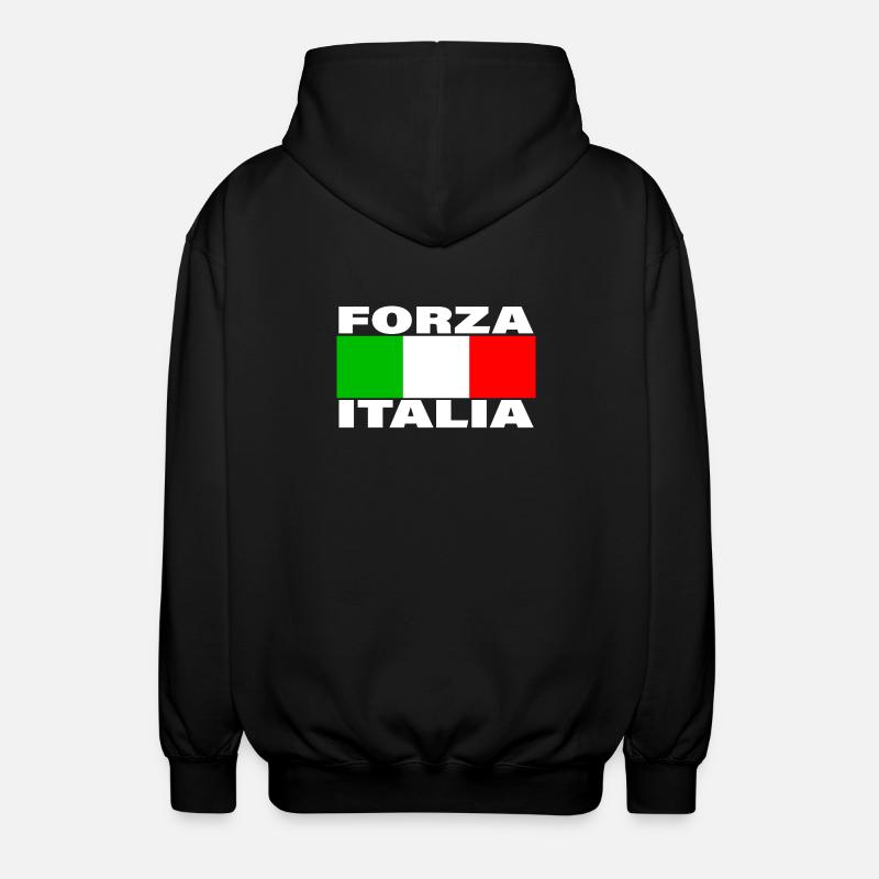 FORZA ITALIA - Unisex Kapuzenjacke - Schwarz