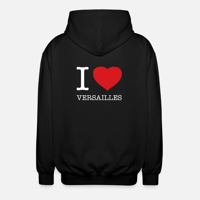 J’AIME VERSAILLES - Veste à capuche unisexe - noir