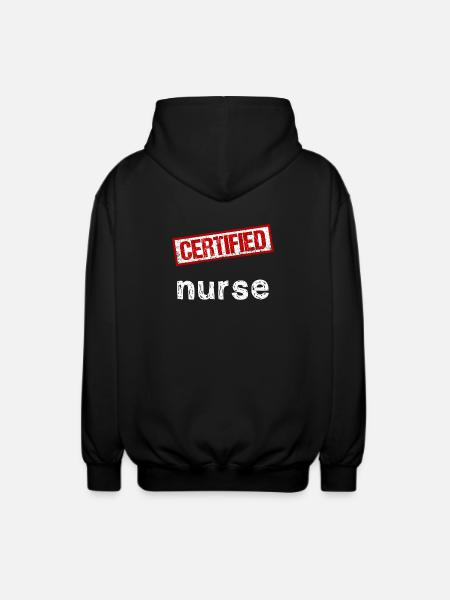 Nurse - Unisex Hooded Jacket - black