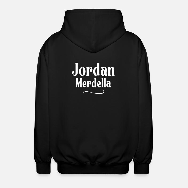 Jordan, merdella, Merdella, élection - Veste à capuche unisexe - noir