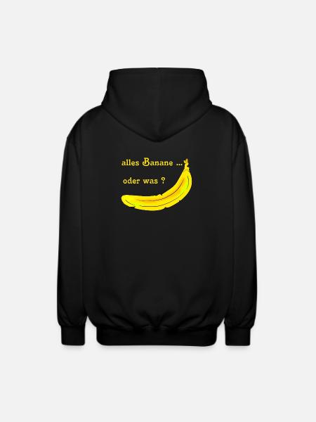 Banane - Veste à capuche unisexe - noir