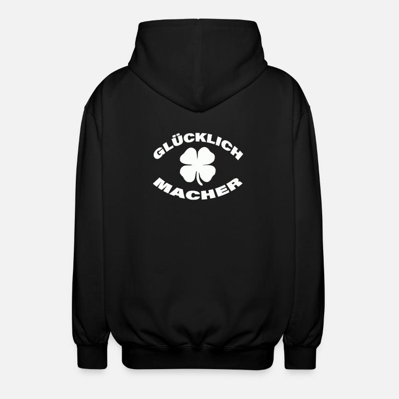 GLÜCKLICHMACHER - Unisex Kapuzenjacke - Schwarz