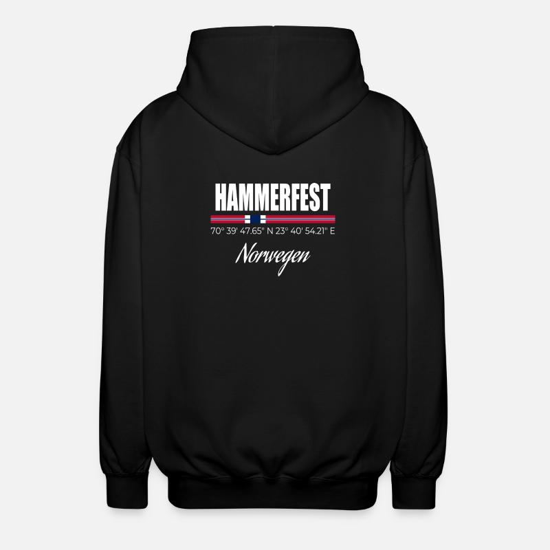 Hammerfest - Unisex Kapuzenjacke - Schwarz
