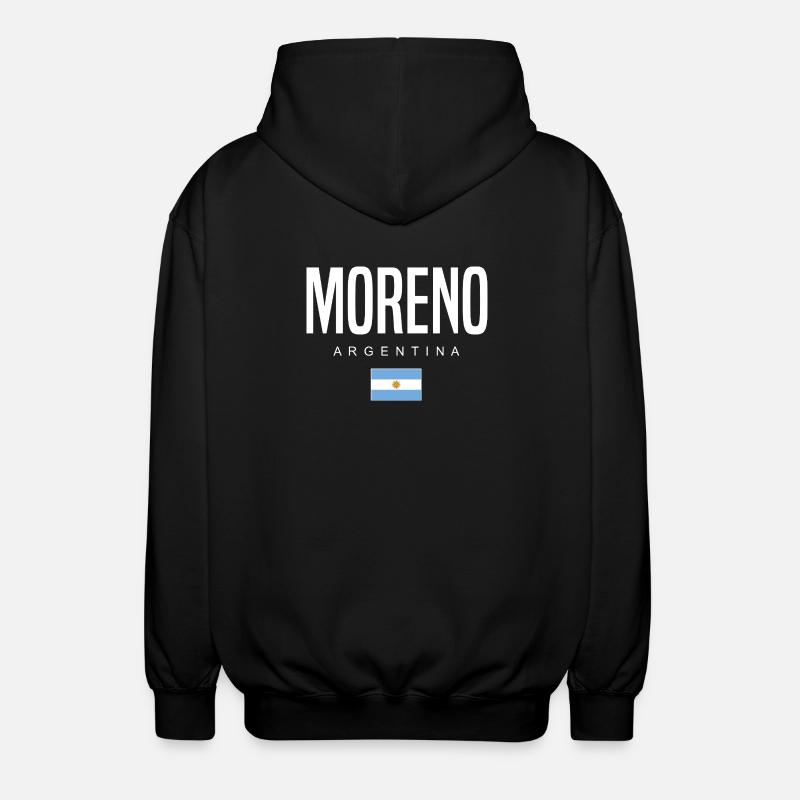 Moreno Argentine Argentin - Veste à capuche unisexe - noir