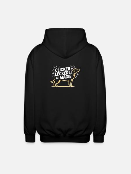 Dog School Dog Lover Dog Trainer - Unisex Hooded Jacket - black
