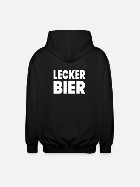 Bier - Unisex Kapuzenjacke - Schwarz