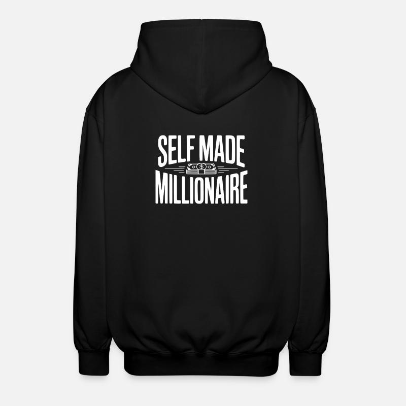 Millionnaire autodidacte - Veste à capuche unisexe - noir
