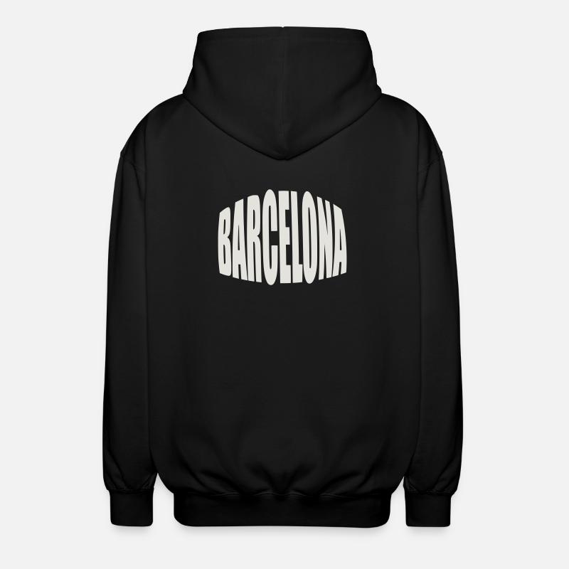 Logo Grand du Barcelone - Veste à capuche unisexe - noir
