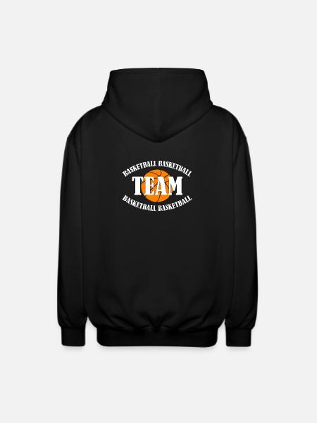 Basketball Team - Unisex Hooded Jacket - black