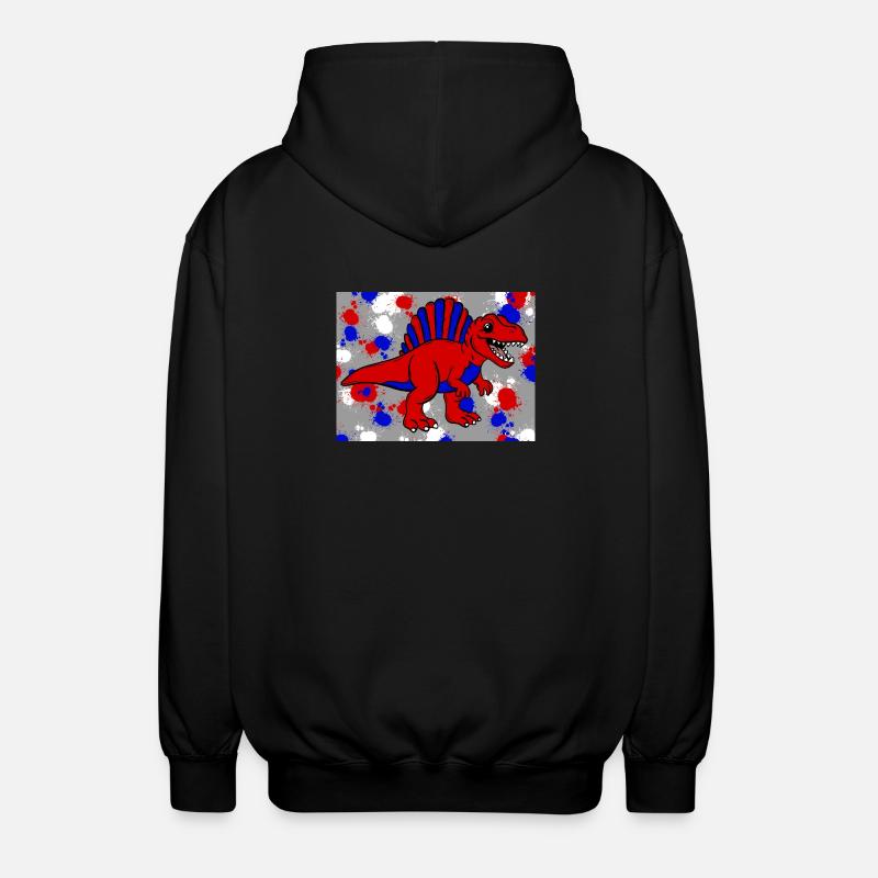 Spinosaurus dino - Veste à capuche unisexe - noir