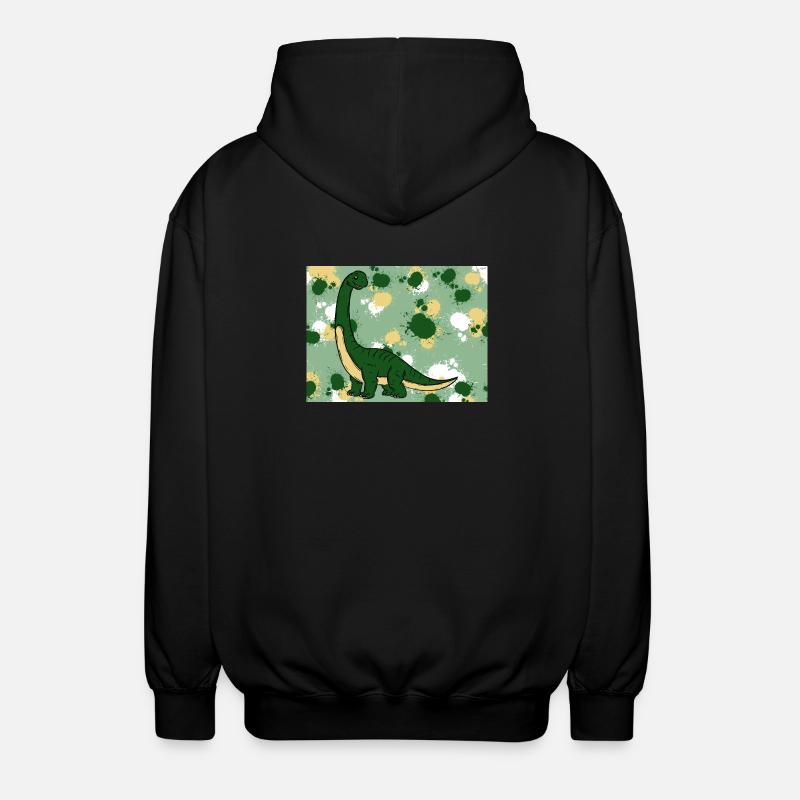 Brachiosaurus Dino - Veste à capuche unisexe - noir