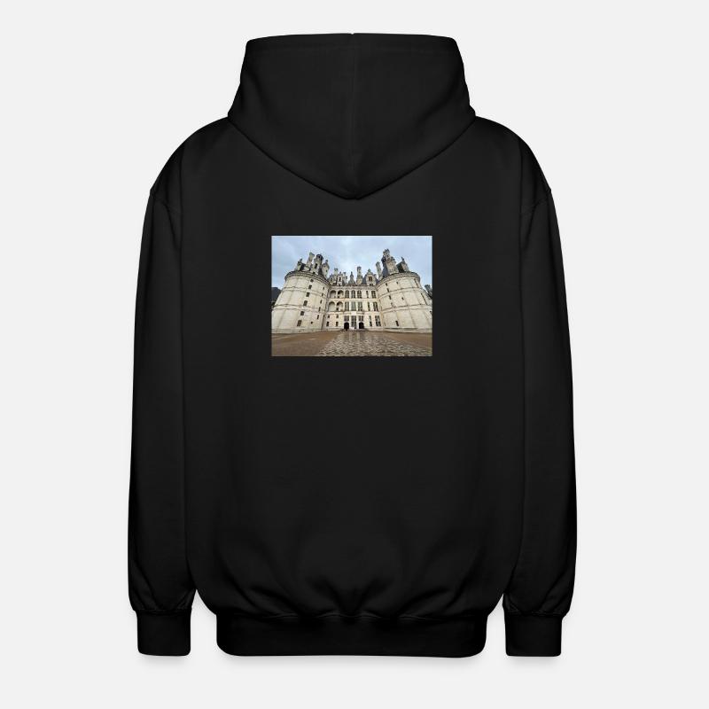 Château de Chambord - Unisex Kapuzenjacke - Schwarz