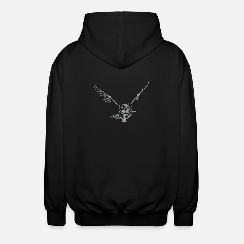 eule - Veste à capuche unisexe - noir