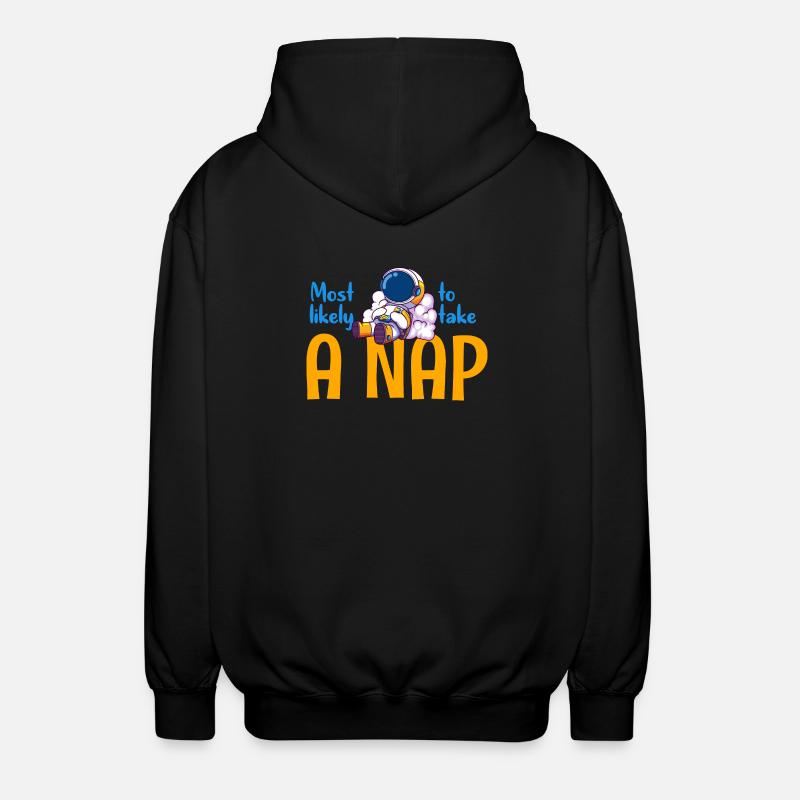 Am ehesten ein Nickerchen machen - Unisex Kapuzenjacke - Schwarz